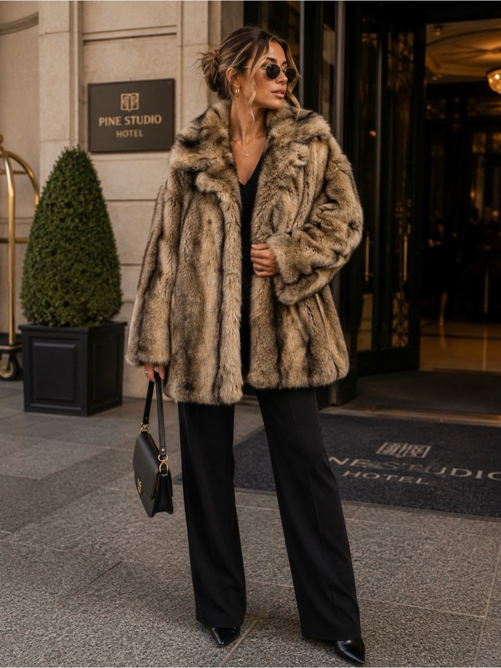 Alpine Studio Luxe Faux Fur Jacket
